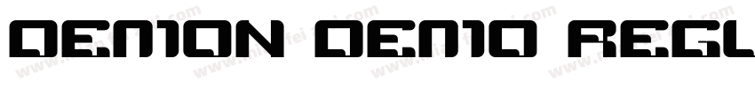demon demo Regular字体转换